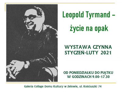 Plakat Leopold Tyrmand życie na opak